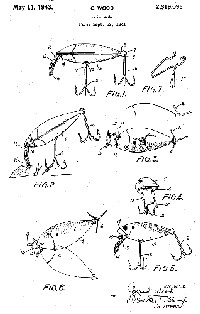 Conrad Wood Fishing Lure Patent Assigned to True Temper