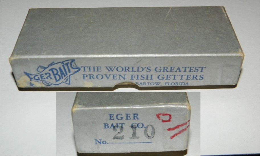 Eger Bait Company - Empty Box 210 (Junior Dillinger Rainbow)