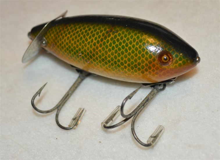 Heddon Baby Crab Wiggler (yellow perch) - Click Image to Close