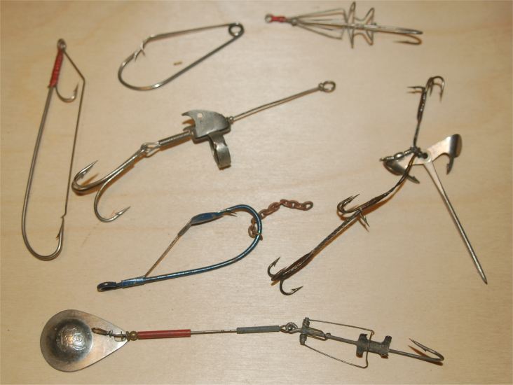 Assorted - Seven (7) Assorted Hooks & Harnesses - Click Image to Close