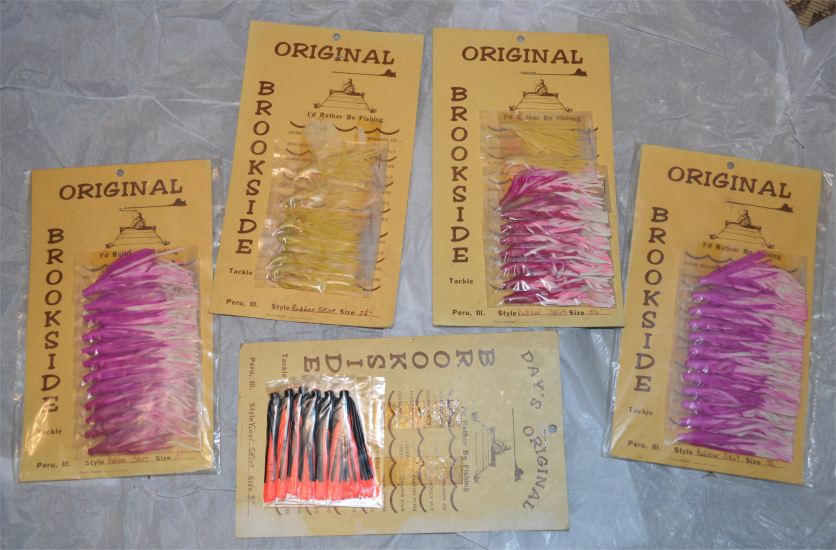 Brookside Tackle - Five (5) cards of Original Rubber Skirts - Click Image to Close