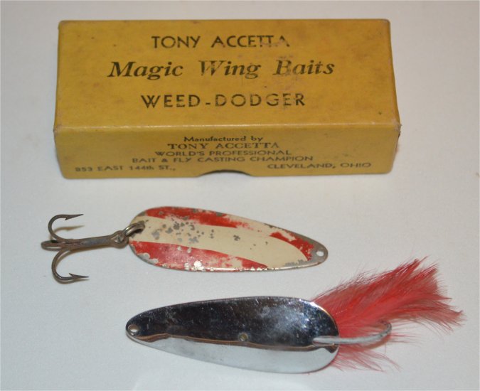 Tony Accetta - Tony Accetta Weed-Dodger & Weedless Spoon - Click Image to Close