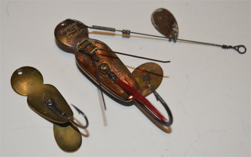 Heddon ACE Stanley Weedless Pork Rind Minnows - Click Image to Close