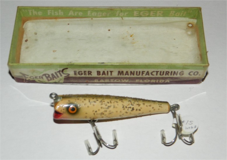 Eger Bait Company - Baby Darter 1908 (Silver Flash) - Click Image to Close