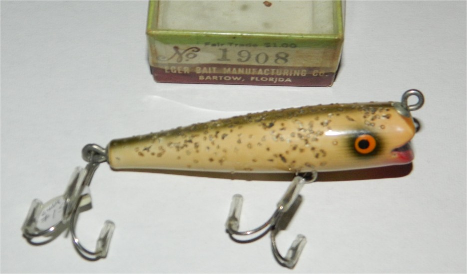 Eger Bait Company - Baby Darter 1908 (Silver Flash) - Click Image to Close