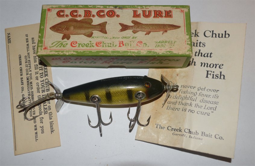 Creek Chub Injured Minnow #1501 (perch) - Click Image to Close