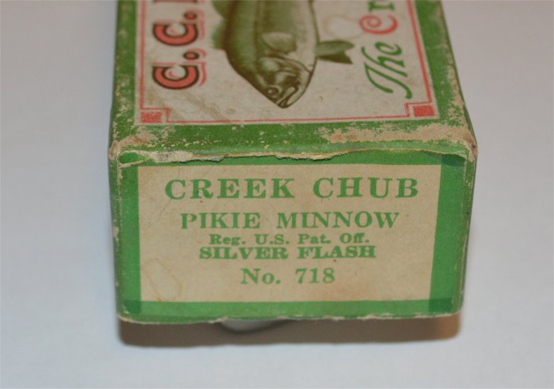 Creek Chub empty box #718 Pikie Minnow Silver Flash - Click Image to Close